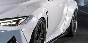 Artisan-style Front Wider Fender(FRP) with carbon fiber vent