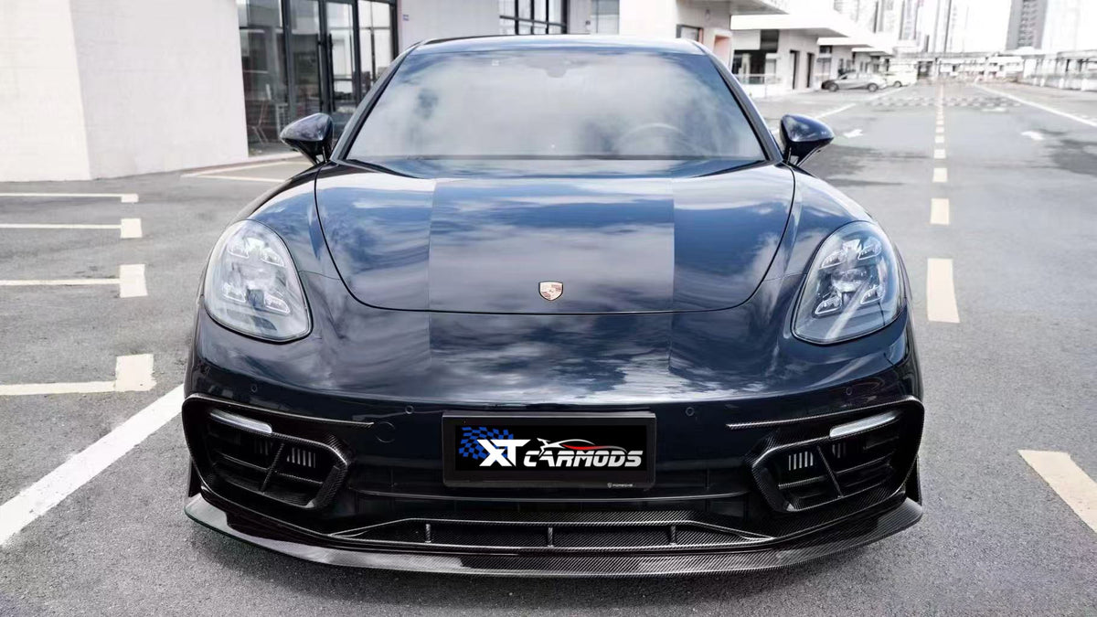 Dry-carbon front splitter for Porsche Panamera GTS 971
